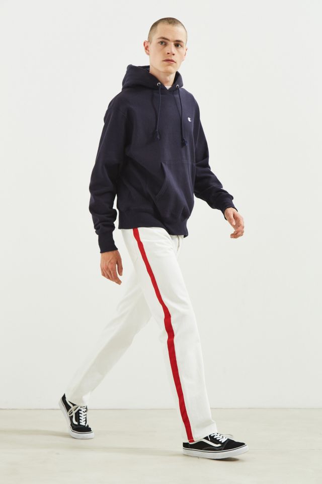 Jeans droit blanc à bande rouge Calvin Klein #5