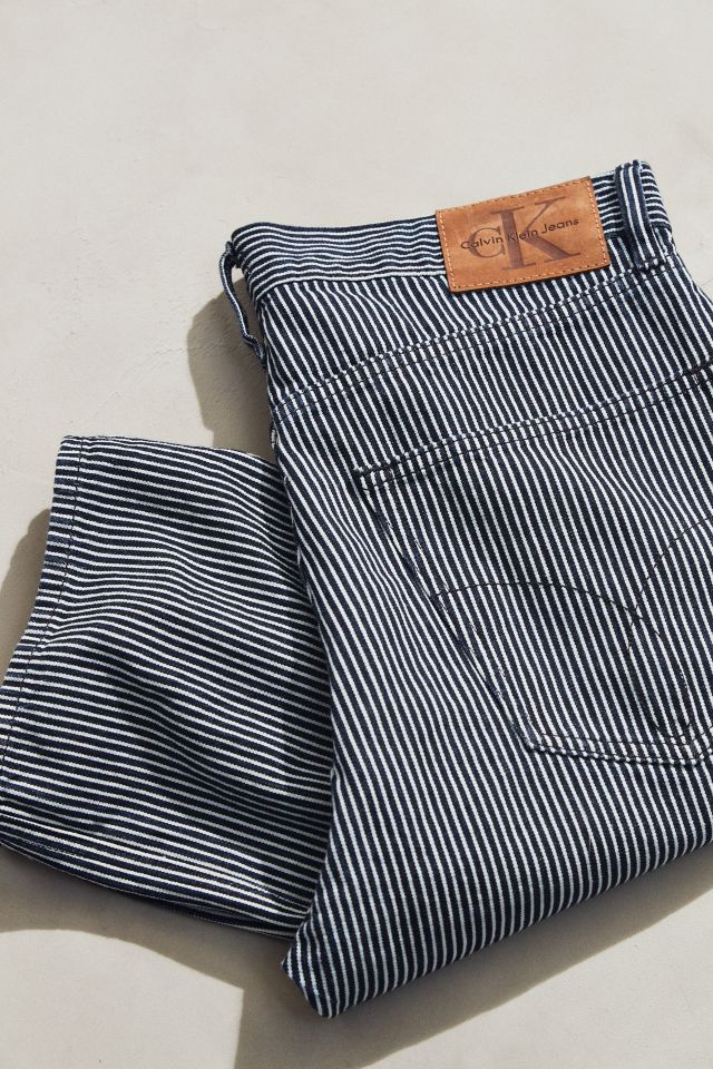 Calvin klein striped pants sale