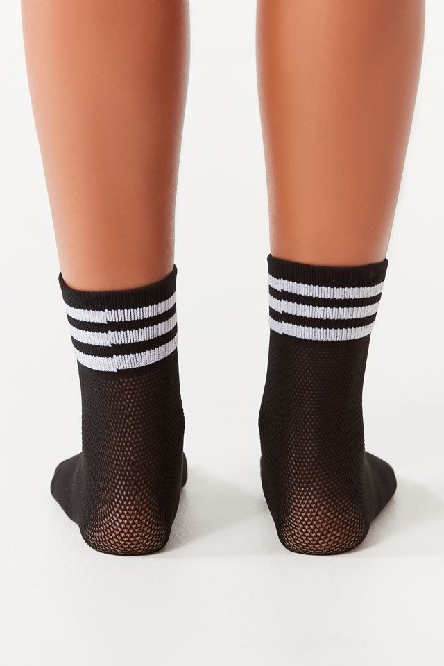 adidas Originals Mesh Striped Black Quarter Sock #2