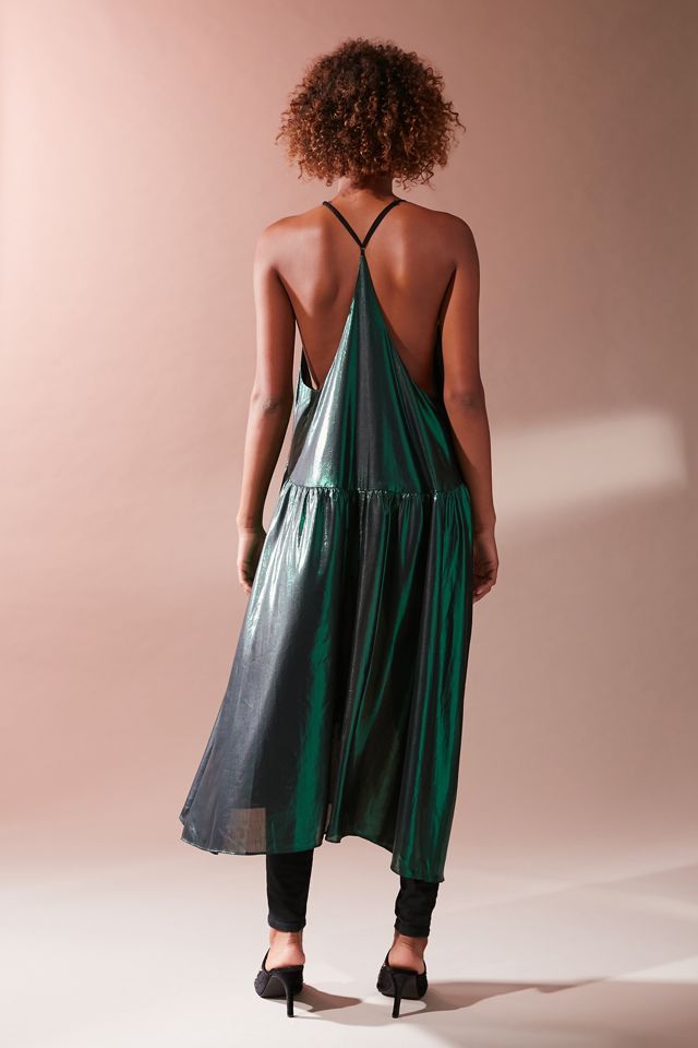 UO Sinestro Metallic Drop-Waist Tunic #5