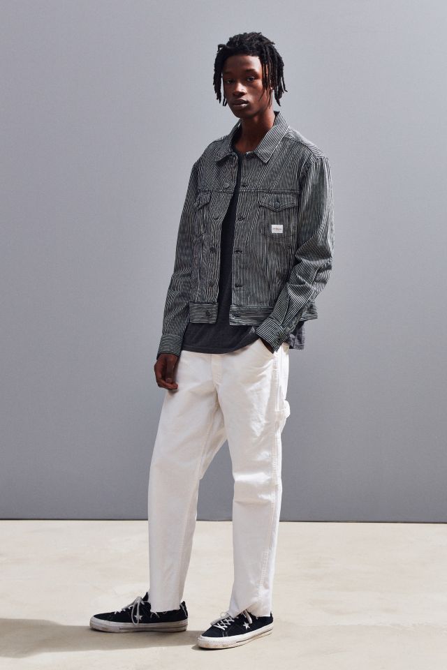 Calvin klein archive store stripe denim trucker jacket