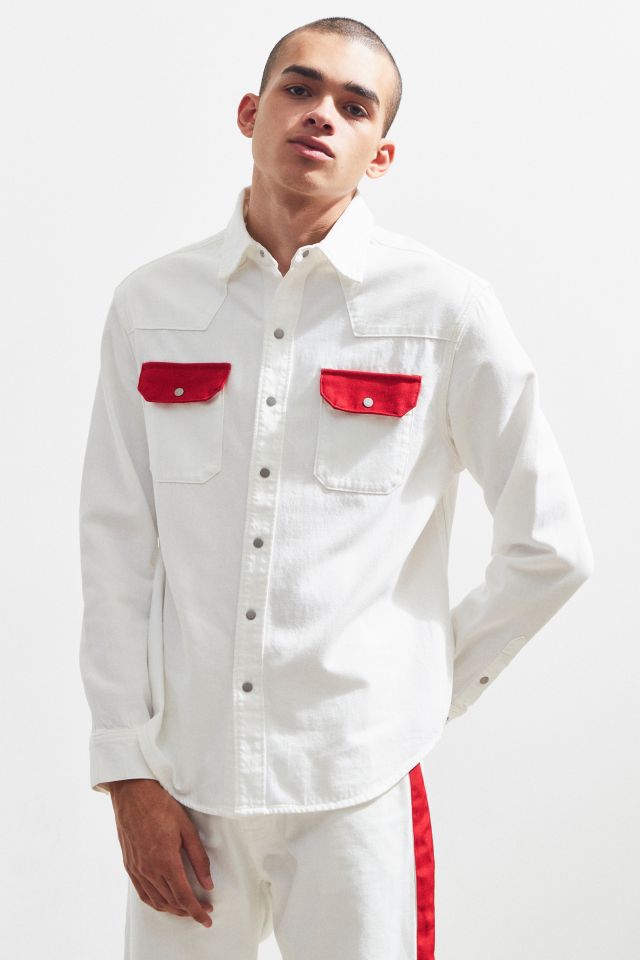 Calvin Klein Blocked Denim Western Shirt #2