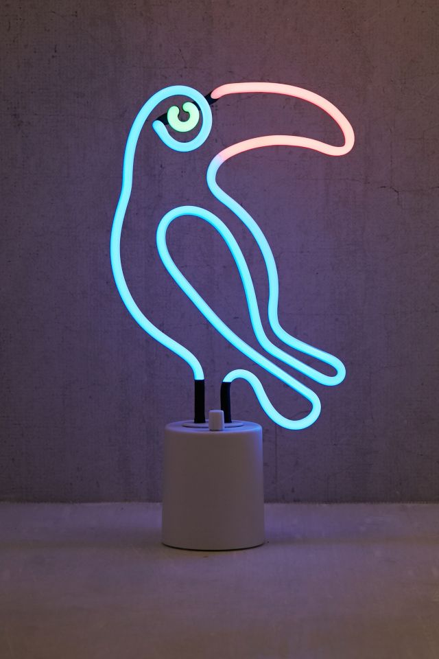 Lampe de table avec signe néon toucan #2