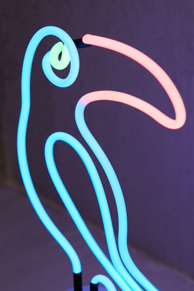 Lampe de table avec signe néon toucan #3