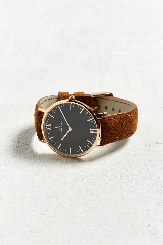Kapten & Son Campus Vintage Leather Watch #1