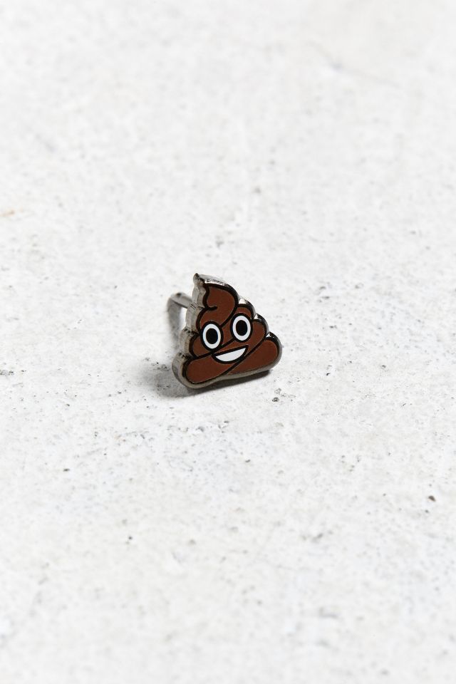 Pintrill Mini Poop Emoji Pin