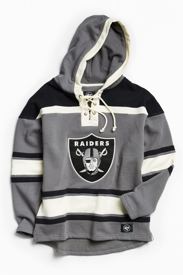 Lids Las Vegas Raiders '47 Historic Logo Gridiron Lace-Up Pullover