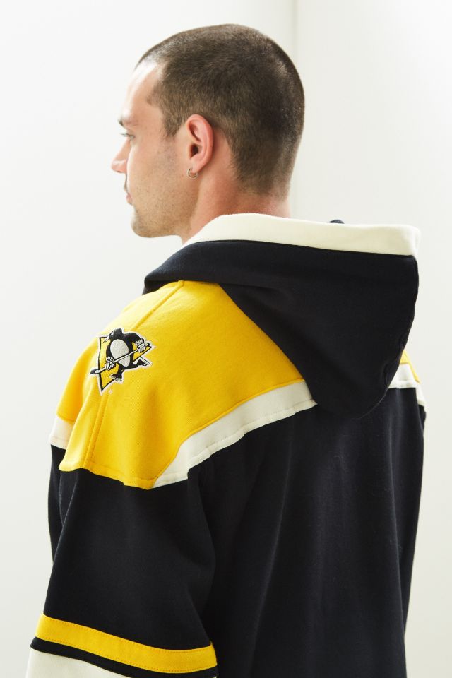 Men's '47 Black Pittsburgh Penguins Superior Lacer Pullover Hoodie