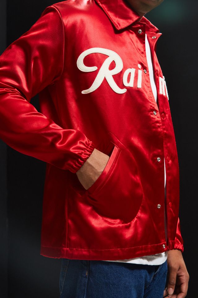 Ebbets Field Flannels Seattle Rainiers Vintage Satin Coach Jacket