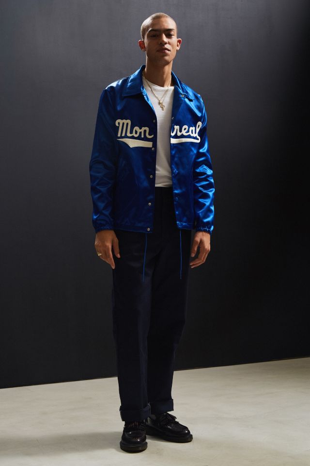 Ebbets Field Flannels Montreal Royals Satin Coach Jacket