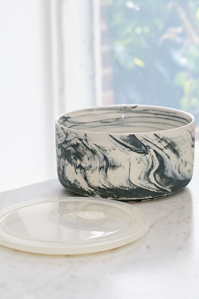 Marbled Ceramic Large Food Storage Bowl #2