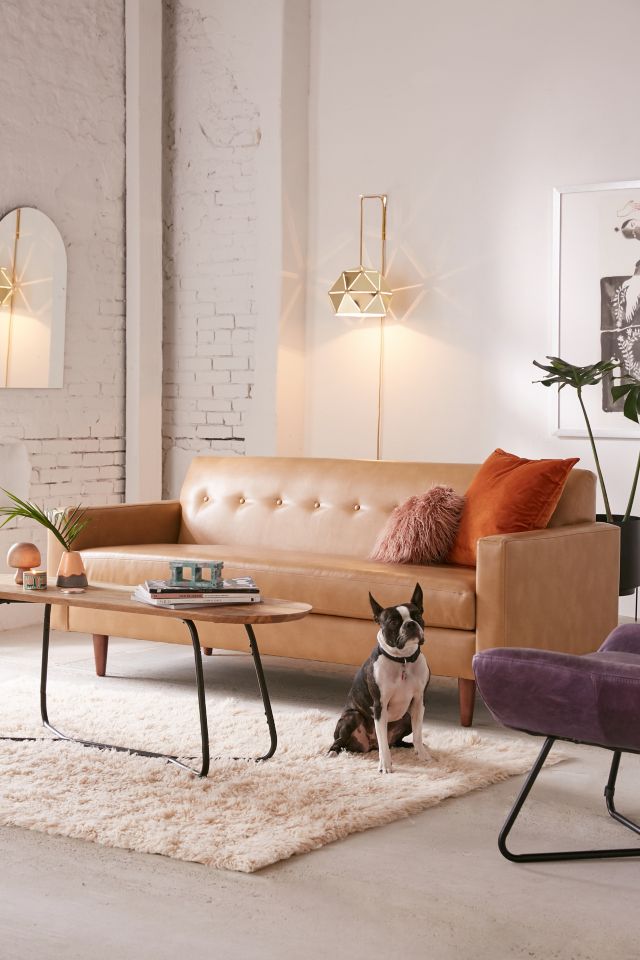 Urban outfitters deals leather sofa