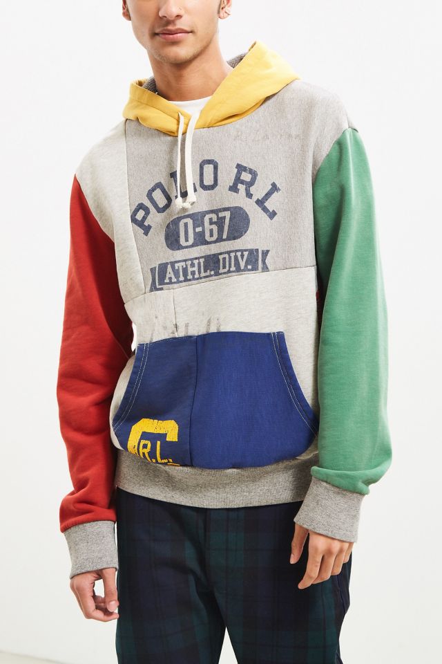 Ralph lauren patchwork discount hoodie