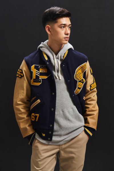 Polo ralph lauren men's iconic store letterman jacket