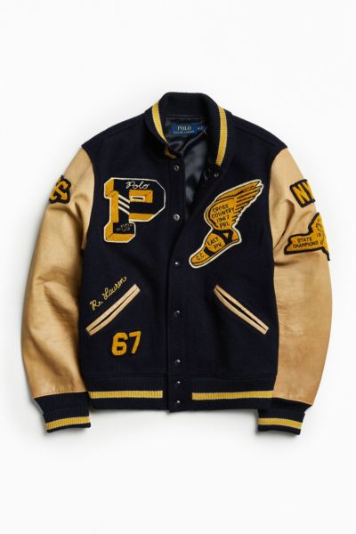 polo ralph lauren vintage varsity jacket