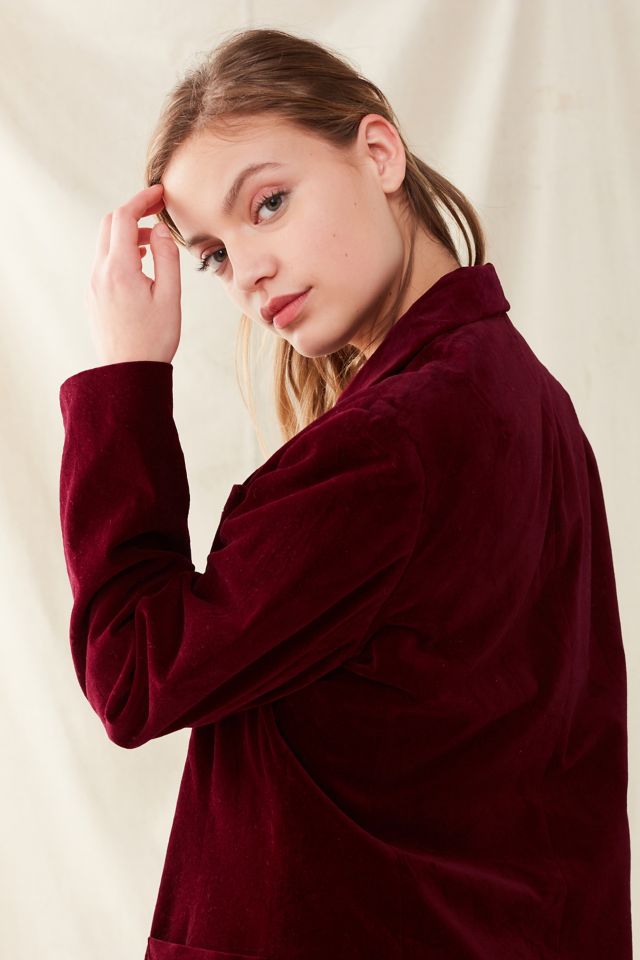 Vintage Oversized Velvet Blazer #2