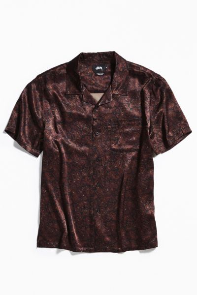 Stussy Paisley Short Sleeve Button-Down Shirt | Urban Outfitters