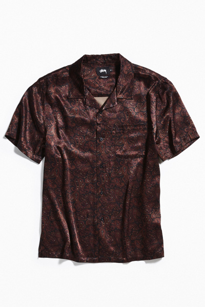 Stussy Paisley Short Sleeve Button-Down Shirt | Urban Outfitters