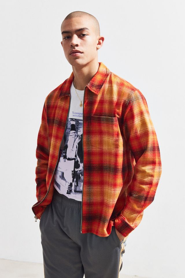 Stussy Crepe Plaid Zip Shirt #1