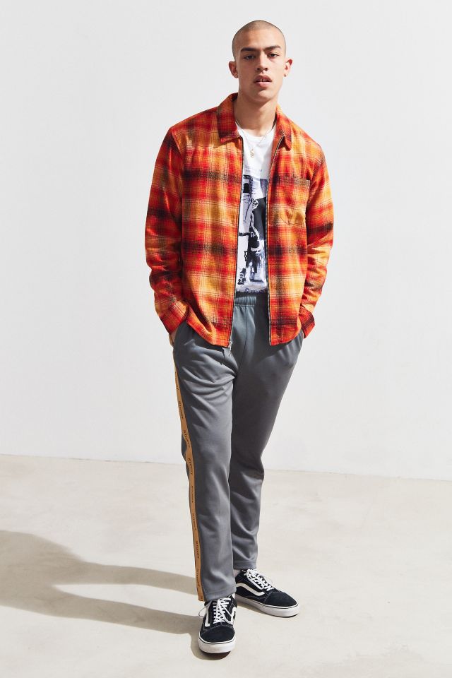 Stussy Crepe Plaid Zip Shirt #5