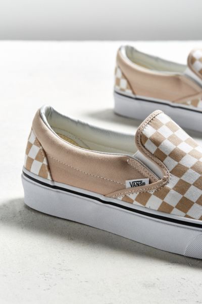 jual vans slip on checkerboard