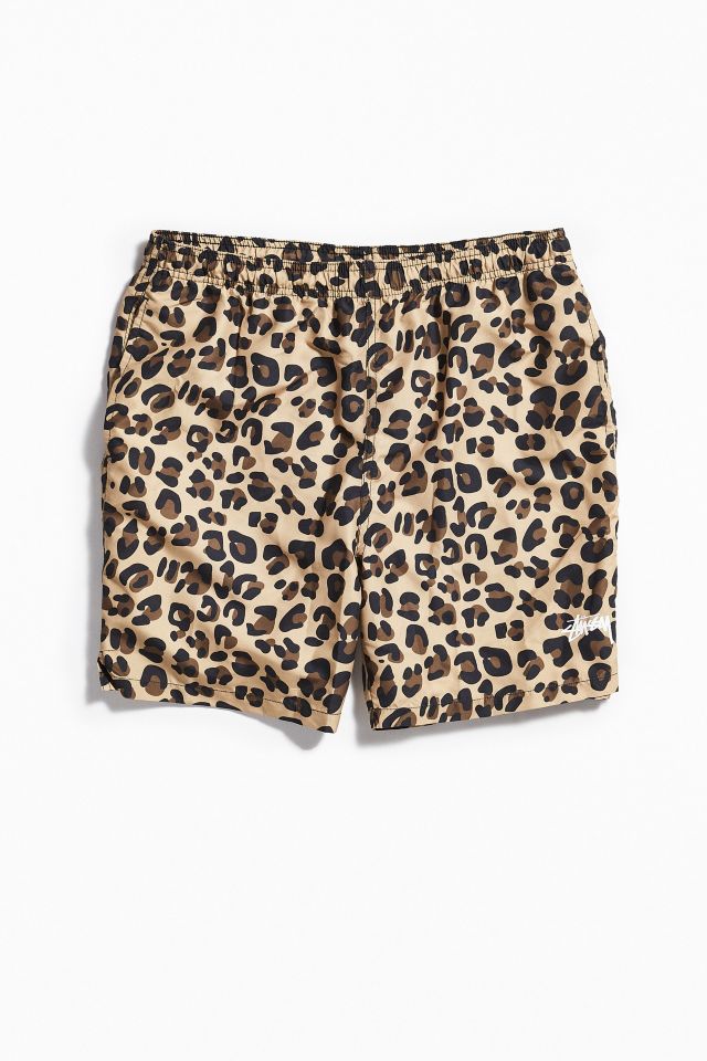 stussy cheetah shorts