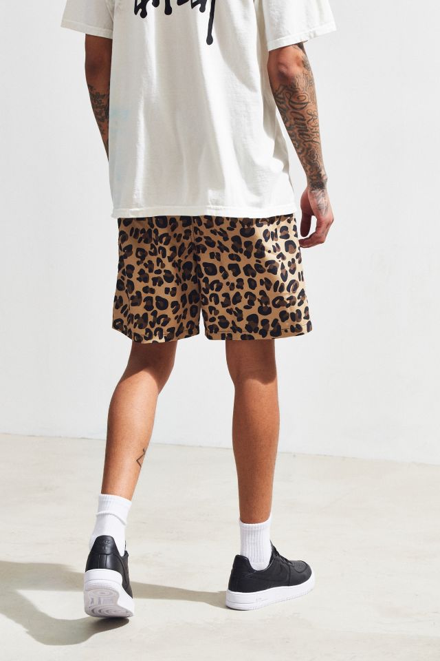 Stussy leopard cheap print shorts