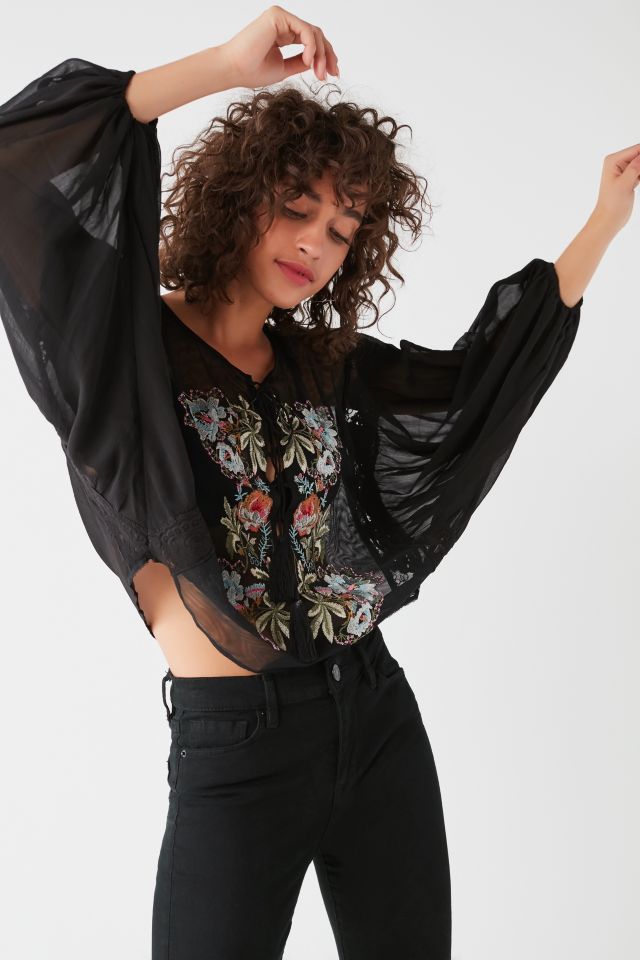 UO Forbidden Forest Embroidered Top #4