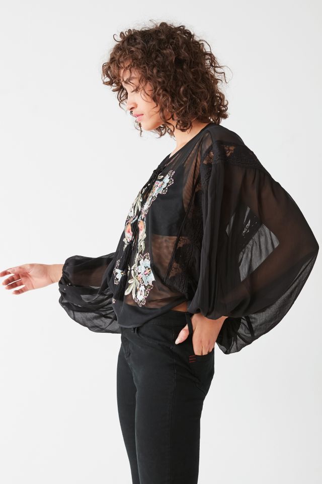 UO Forbidden Forest Embroidered Top #5