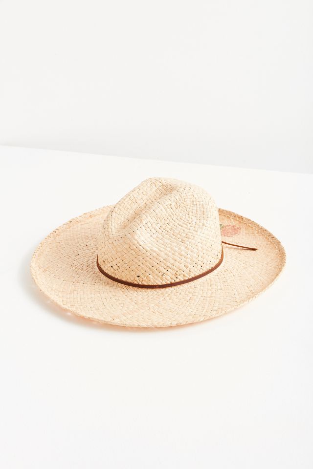 Brixton Jenna Rose Tattoo Straw Rancher Hat #1