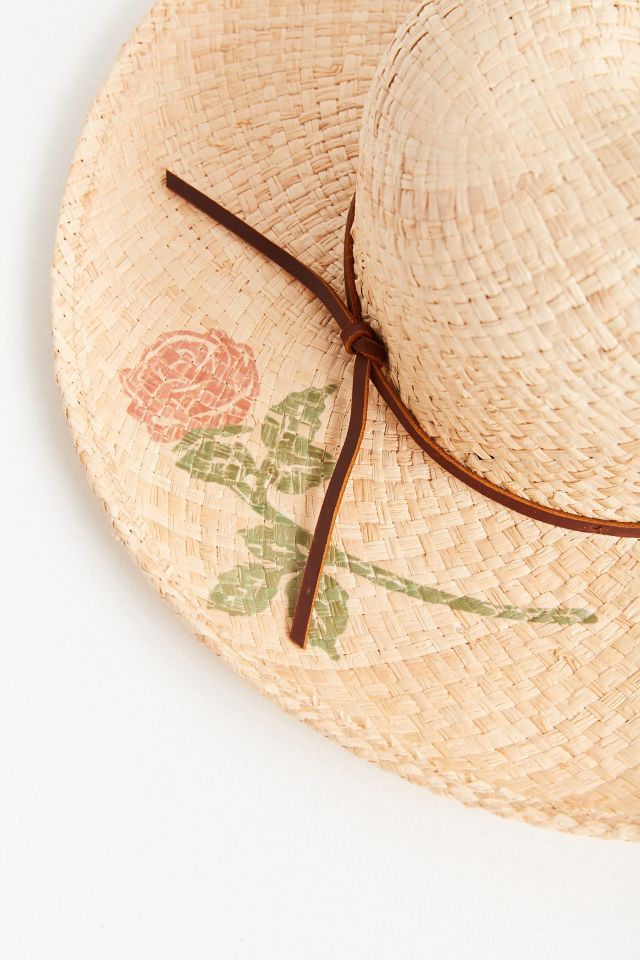 Brixton Jenna Rose Tattoo Straw Rancher Hat #2