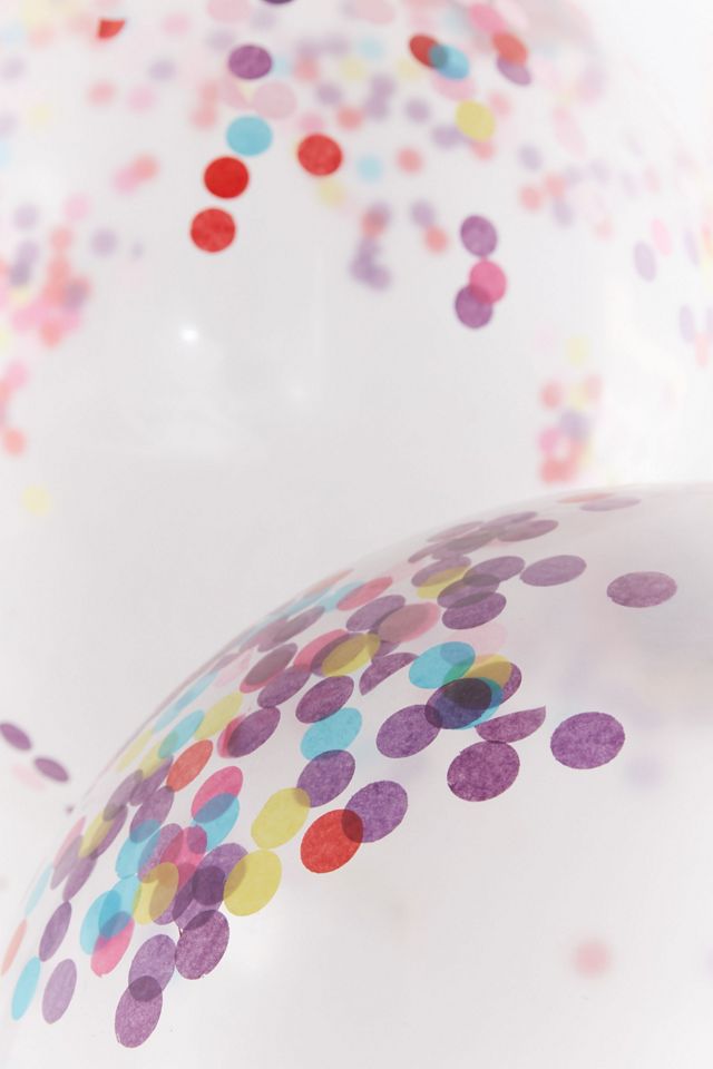 Jumbo Rainbow Confetti Balloon Set #2