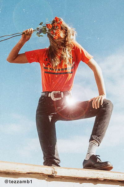 Kyoto Embroidered Floral Tee | Urban Outfitters