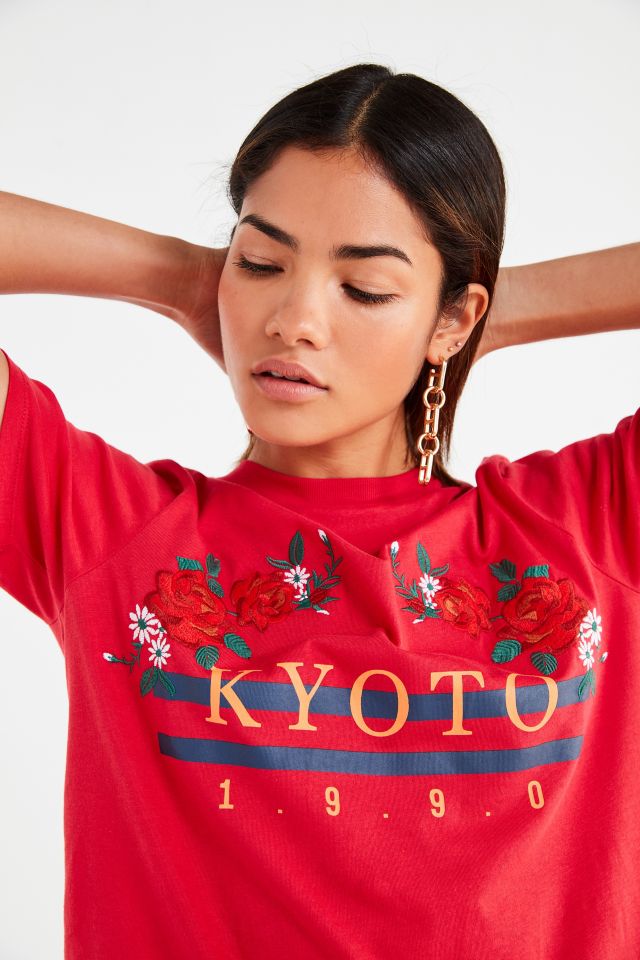T-shirt à fleurs brodées Kyoto #4
