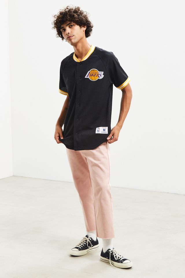Mitchell & Ness Los Angeles Lakers Button Front Jersey #5