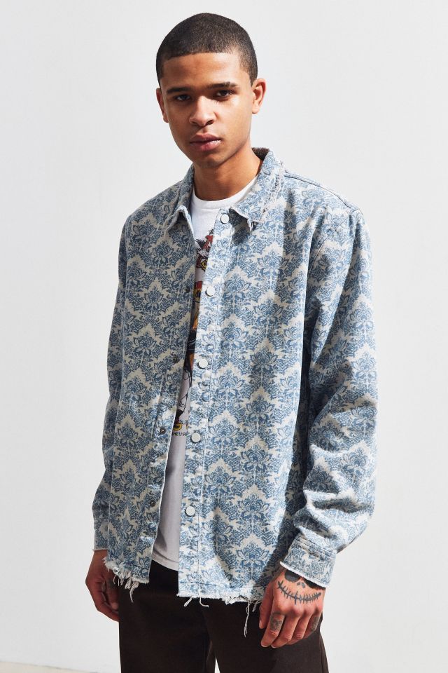 FairPlay Reis Denim Coach Shirt Urban Outfitters