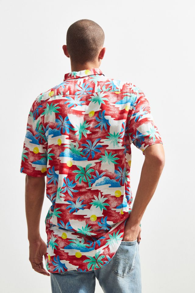 Chemise boutonnée à manches courtes en rayonne Aloha Cools Barney #4