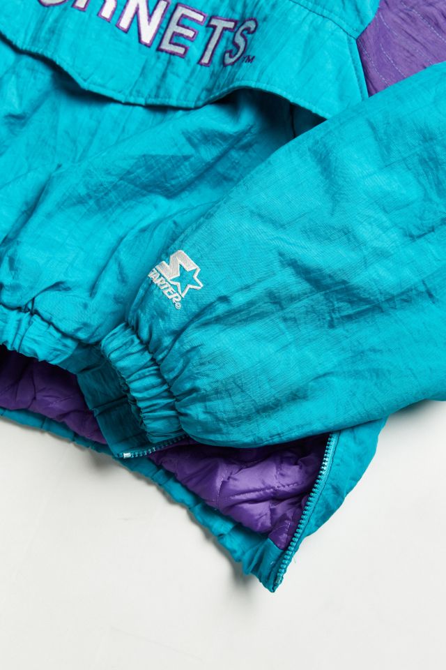 Vintage Starter Charlotte Hornets Anorak Jacket #4
