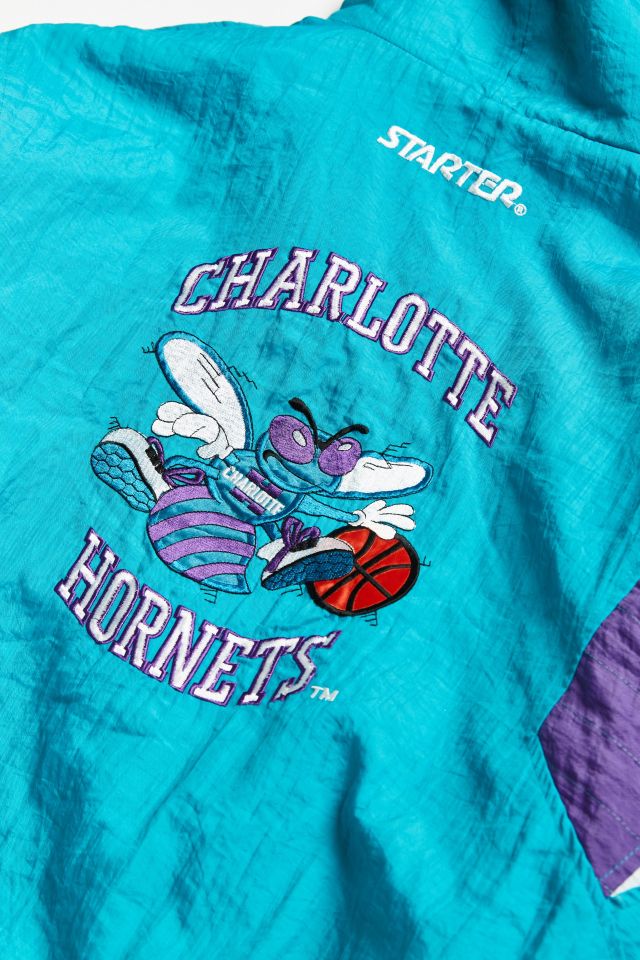 Vintage Starter Charlotte Hornets Anorak Jacket