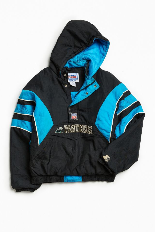 Carolina Panthers Starter Jacket. Marked as medium - Depop