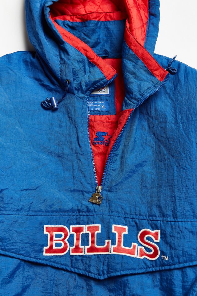 Urban Outfitters Vintage Starter Buffalo Bills Anorak Jacket in Blue