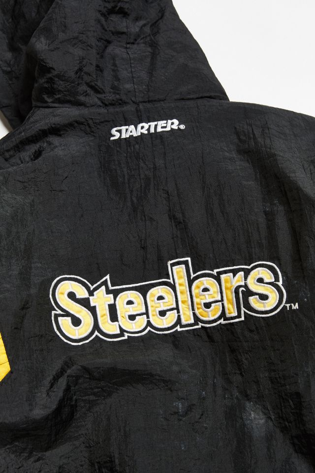 Urban Outfitters Vintage Quarter Zip Steelers Reversible Bomber