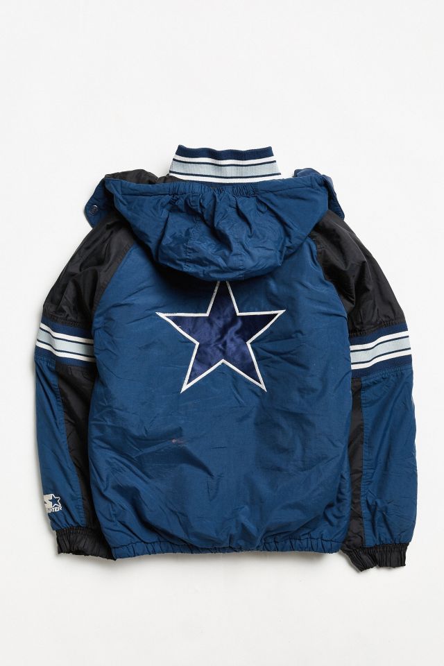 Men's Starter White Dallas Cowboys Vintage Rebound Full-Zip Track Jacket