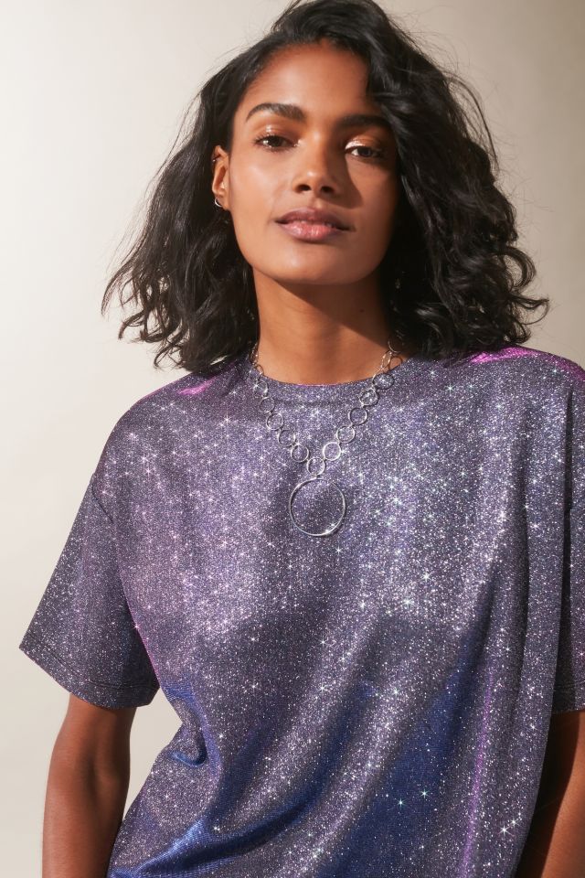 UO Sequin Ombre Tee #4
