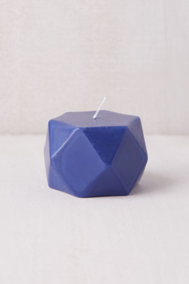Short Faceted Pillar Candle #2