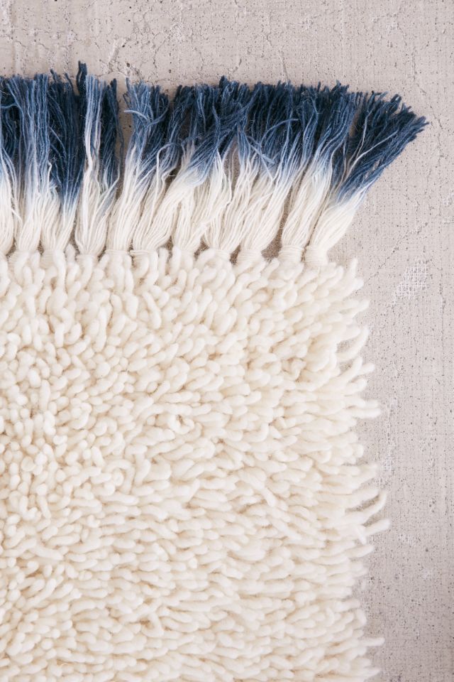 Lila Dip-Dyed Tassel Shag Rug #2
