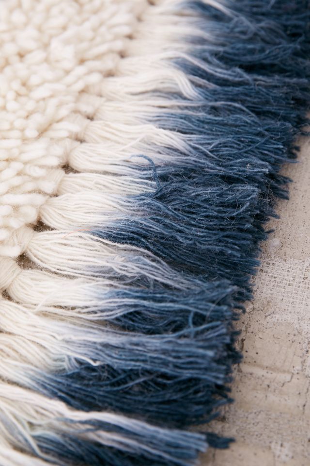 Lila Dip-Dyed Tassel Shag Rug #3
