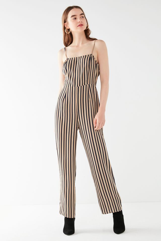 UO Straight-Neck Striped Jumpsuit #1
