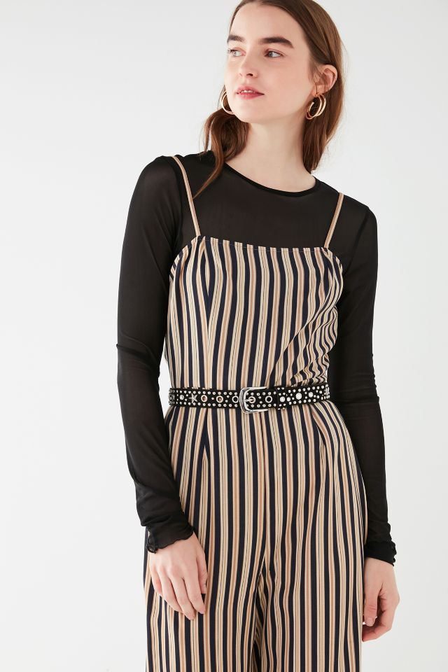UO Straight-Neck Striped Jumpsuit #5