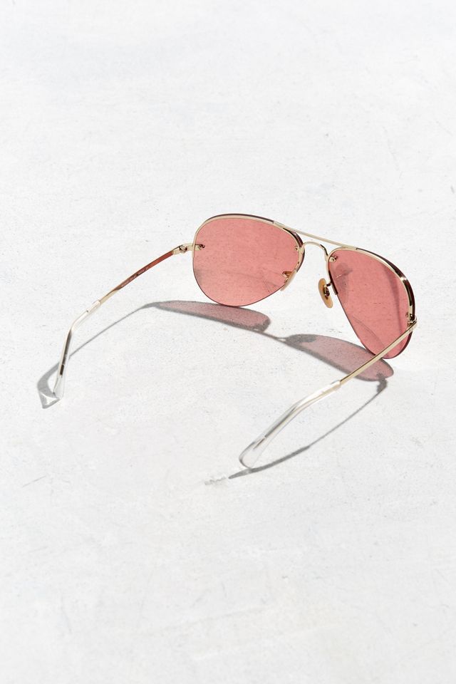 Ray-Ban Rimless Aviator Sunglasses #3